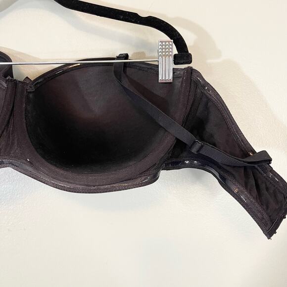 PARAFAIT Women's Black Convertible Underwear Push-Up Strapless Bra Size 42DDD - Picture 9 of 9